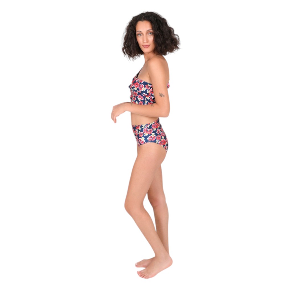 Bikini femme imprimé fleur