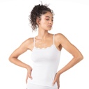 Caraco femme bords dentelle en coton stretch
