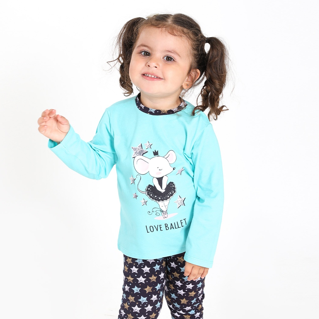 Ensemble bébé manches longues LOVE BALLET