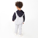 Combinaison bébé avec manche et capuche contrastés K