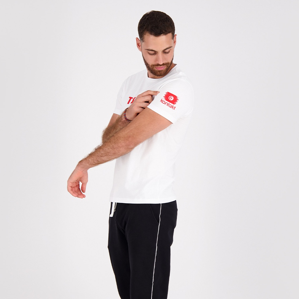 T-shirt unisexe manches courtes بالقرينتا مشرجين وللكوب ماشين