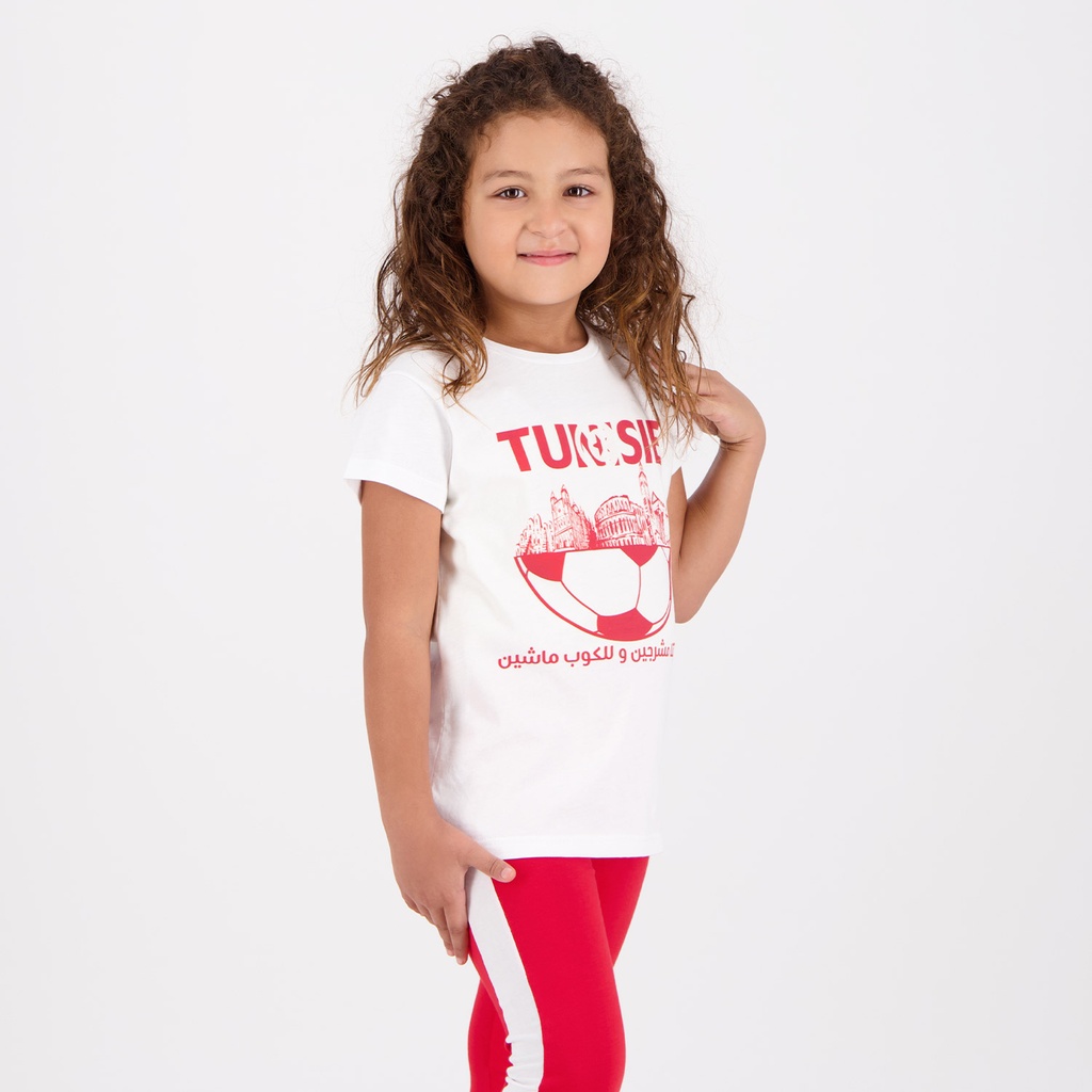 T-shirt unisexe manches courtes بالقرينتا مشرجين وللكوب ماشين