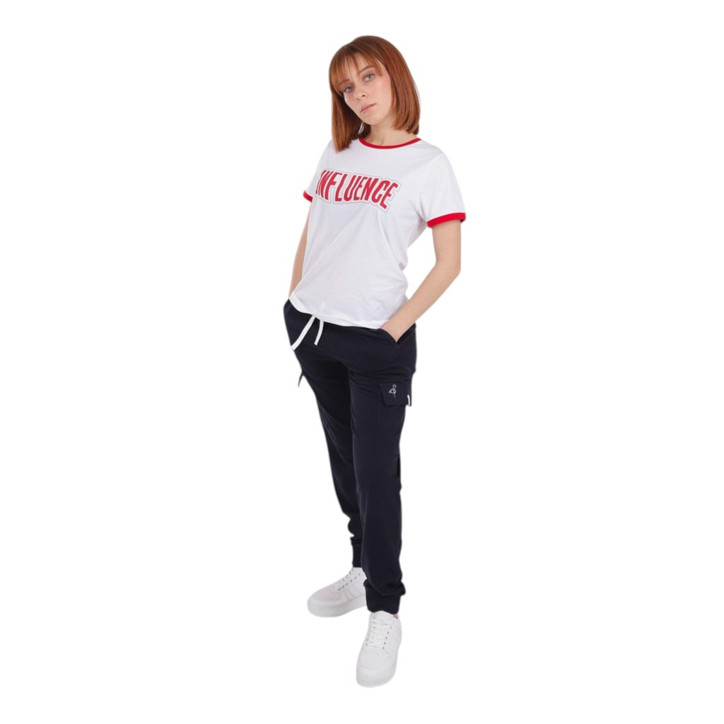 Jogger femme en molleton avec poches cargo