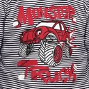 T-shirt bébé manches longues rayé MONSTER TRUCK