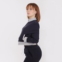 Veste teddy crop femme en molleton NEVER STOP EXPLORING