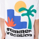 T-shirt oversized garçon contrasté avec poche SUMMER VACATION