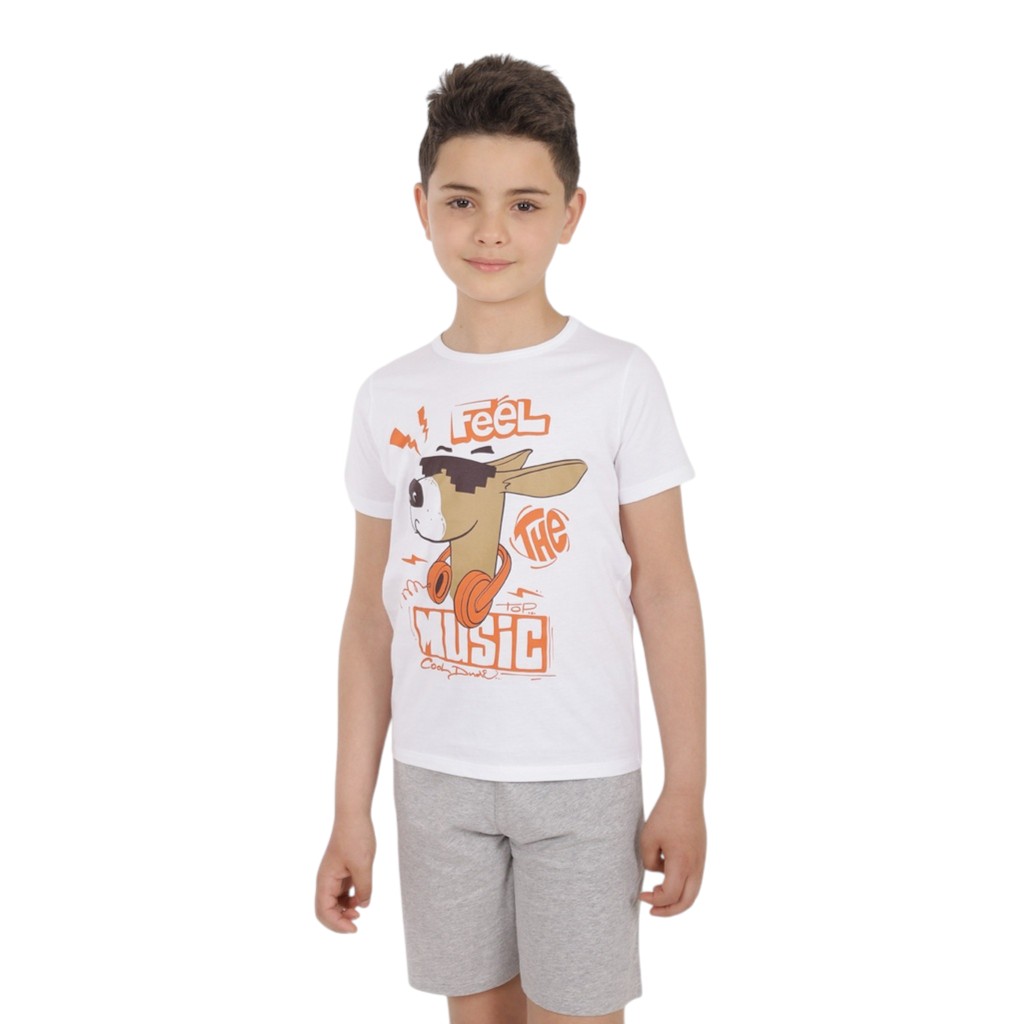 Ensemble garçon manches courtes et short FEEL THE MUSIC
