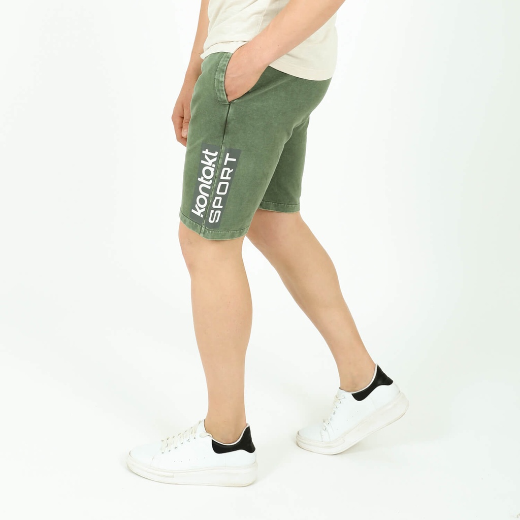 Short homme délavé en molleton