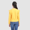 T-shirt fille manches longues avec volant