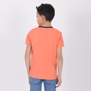 T-shirt garçon bi-couleurs avec pipping
