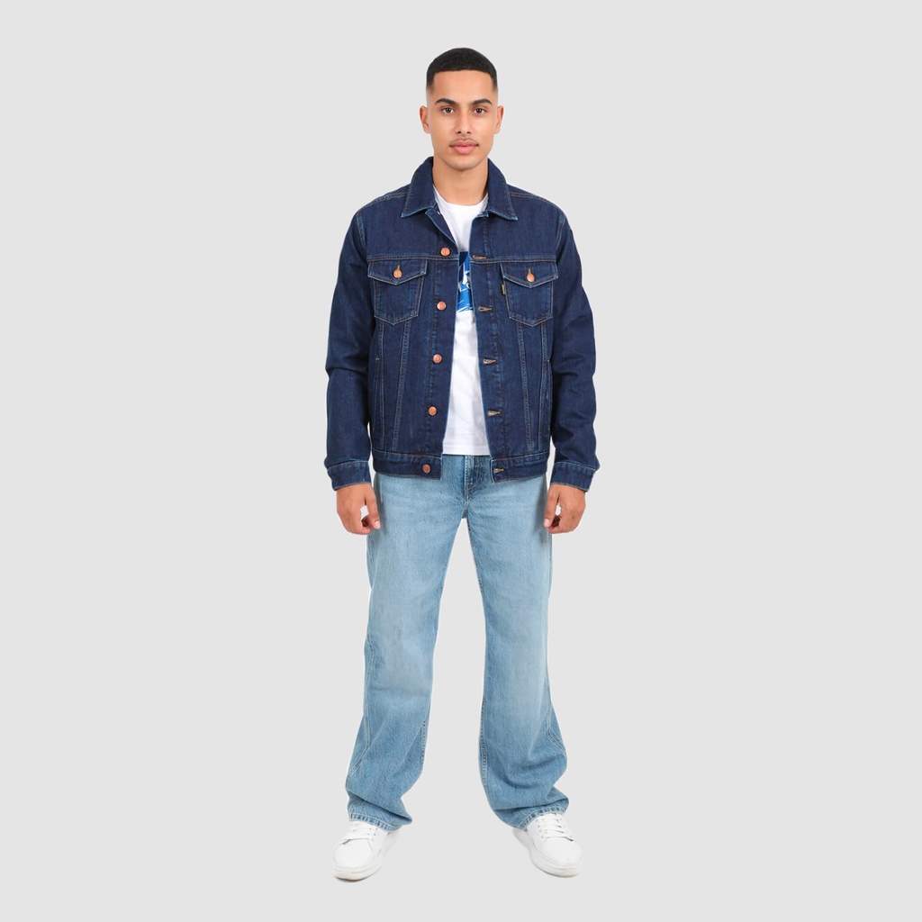 Regular jacket homme avec doublure matelassé en jeans - KENZI 2.0
