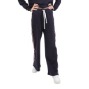 Jogger wide leg femme avec boutons pression