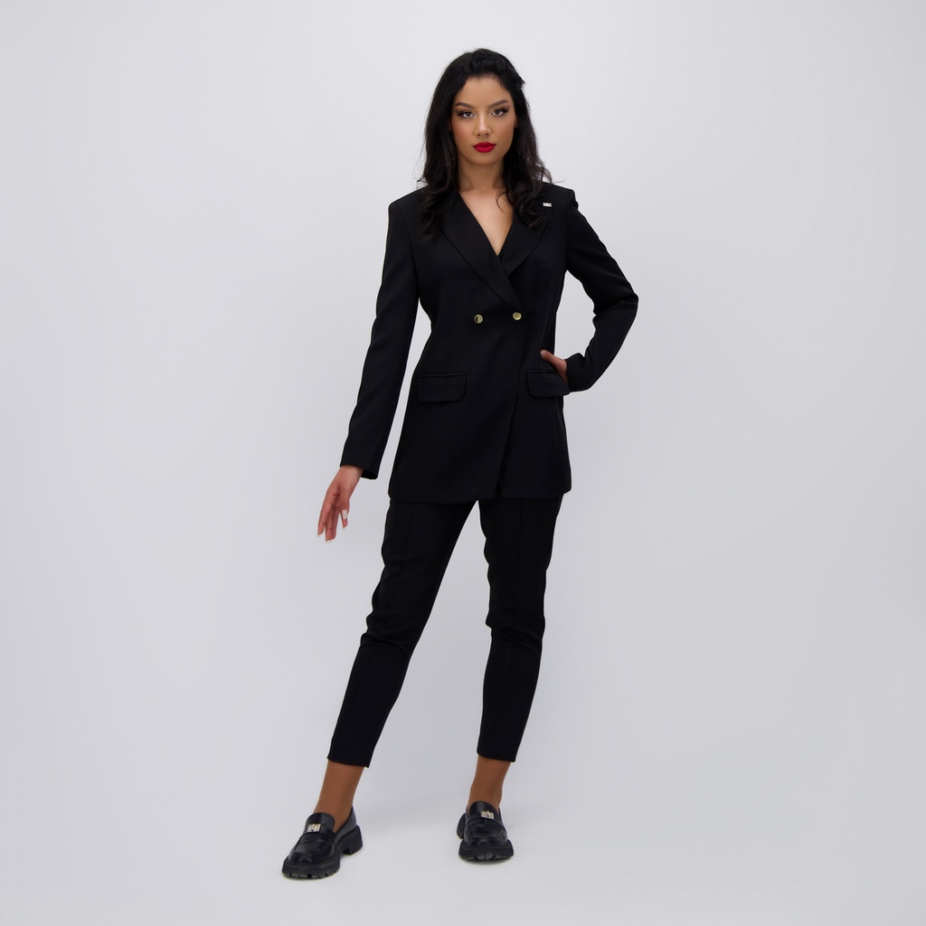 Blazer asymetrique femme manches longues