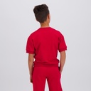 Sweat garçon manches courtes avec broderie