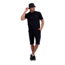 Sweat homme manches courtes avec côte