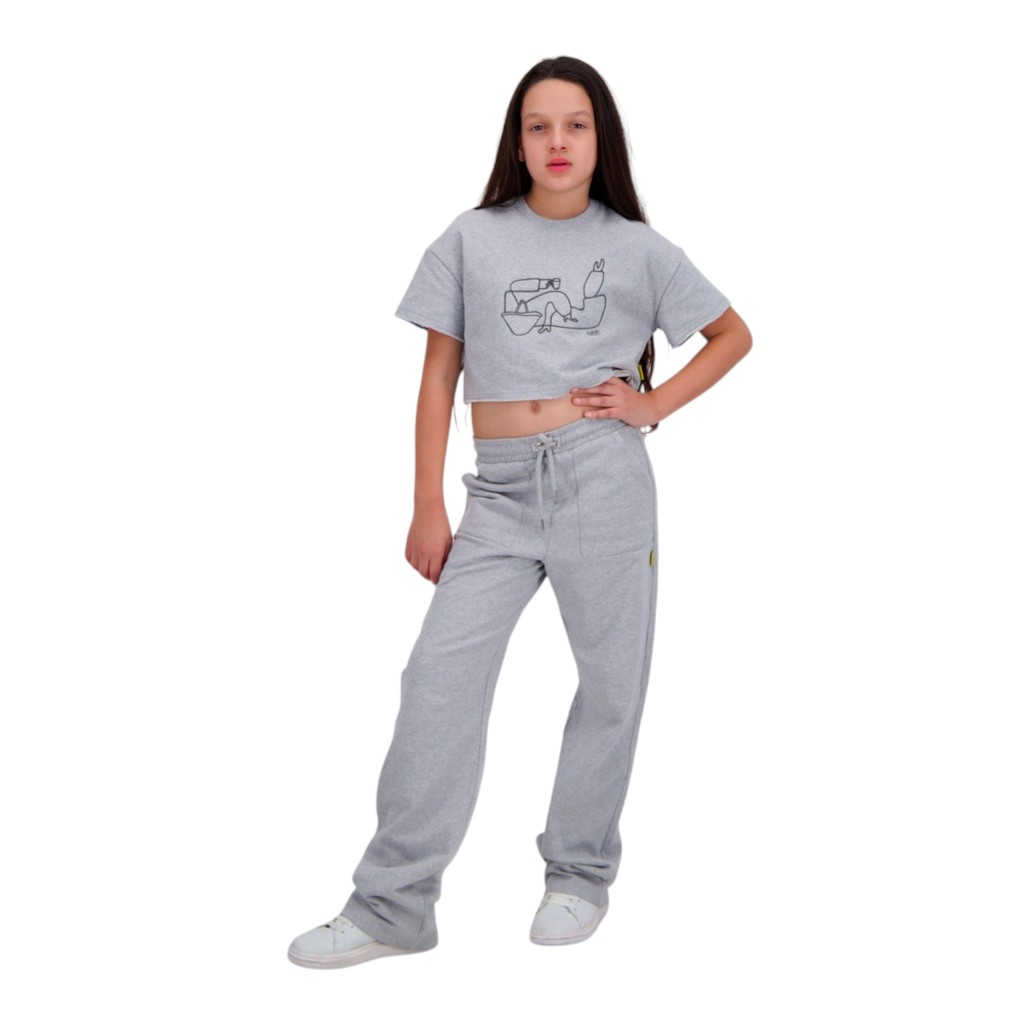 Sweat sur taille fille manches courtes 9A3DA M3A LIBNET