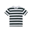 T-shirt oversized rayé femme manches courtes