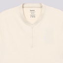 Polo col mao zippé homme manches courtes avec broderie