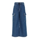 Cargo fille en jeans