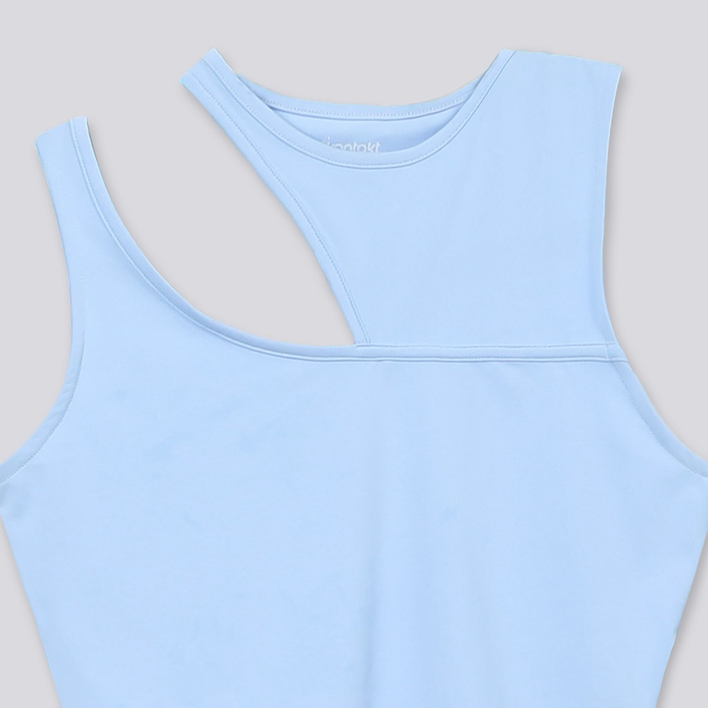 Top femme sans manches avec découpe