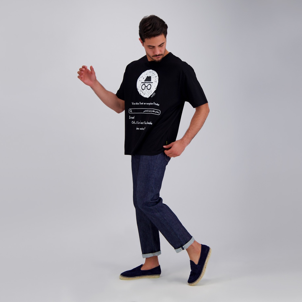 T-shirt oversized unisexe adulte manches courtes EDUCATION SYSTEM