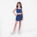 Skort fille en jeans