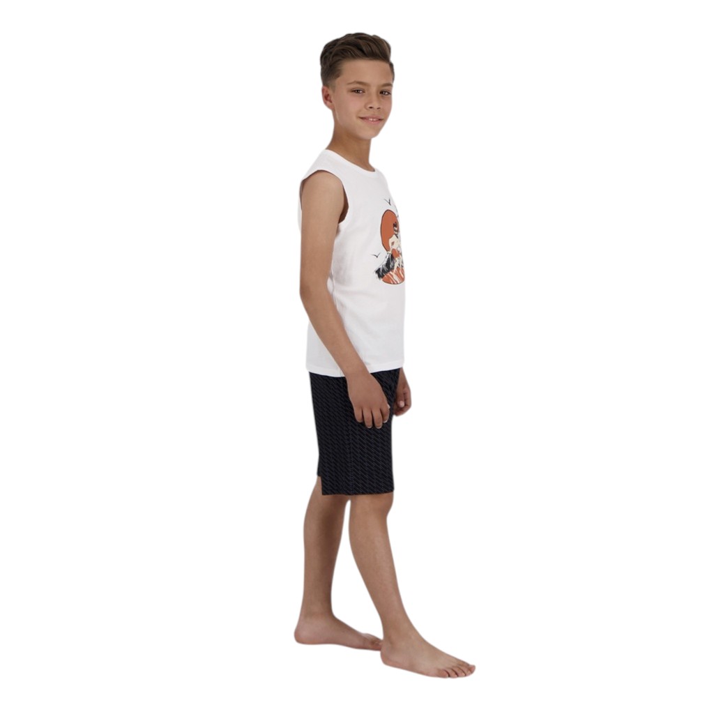 Ensemble garçon débardeur et short THE SURFER DALI