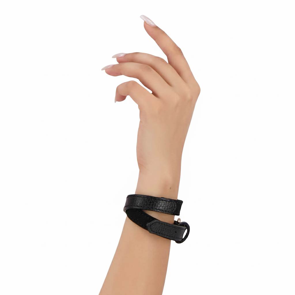 Bracelet unisex en cuir et denim