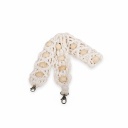 Bandoulière macramé  avec perles en bois