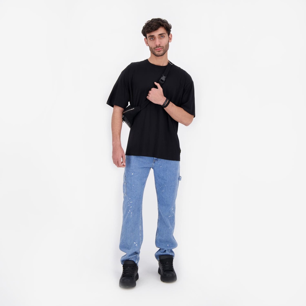 T-shirt oversized homme manches courtes ما تفكرشي في الأحزان