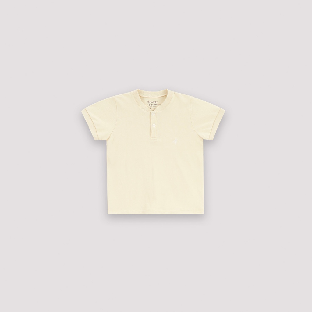 Polo bébé col mao avec broderie