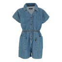 combi-short fluide fille en jeans