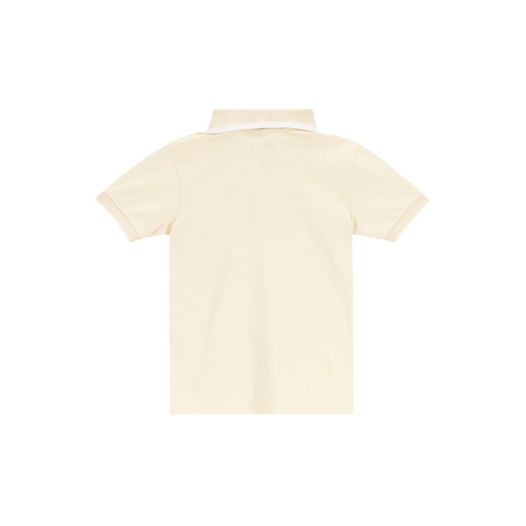 Polo garçon manches courtes en jersey avec broderie