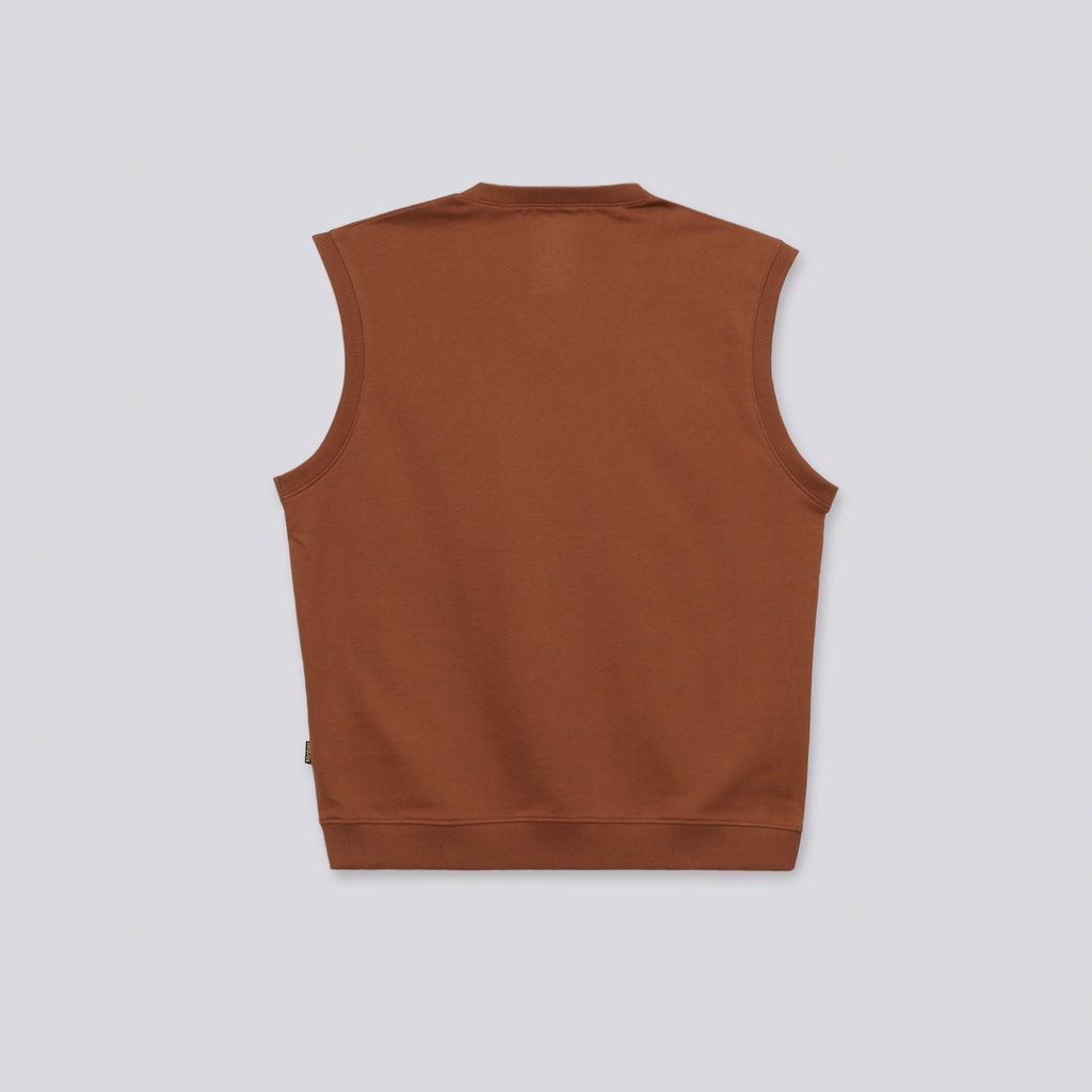 Sweat homme sans manches avec broderie