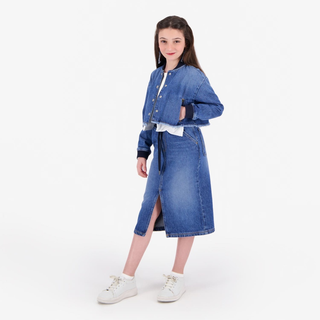 Bombers fille en jeans