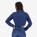 Chemise western cropped avec nœud