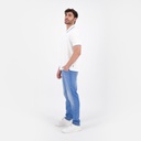 Polo homme manches courtes avec poche passepoilée