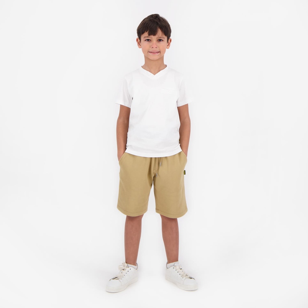 Short chino garçon en piquet