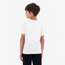 T-shirt garçon manches courtes col tunisien avec poche passepoilée