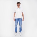 Polo homme manches courtes avec poche passepoilée