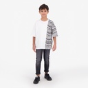 T-shirt oversized garçon manches courtes IMPRIME FORMES TEPSI