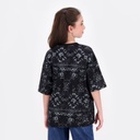 T-shirt oversized unisexe enfant manches courtes imprimé all over