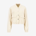 Bombers crop femme avec détails élastique