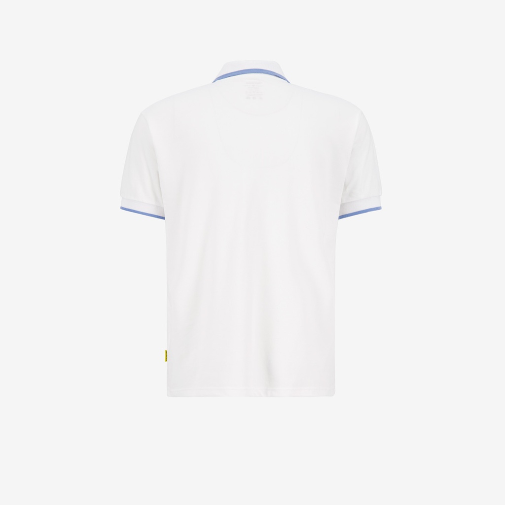 Polo homme manches courtes avec poche passepoilée