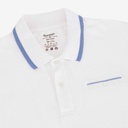 Polo homme manches courtes avec poche passepoilée