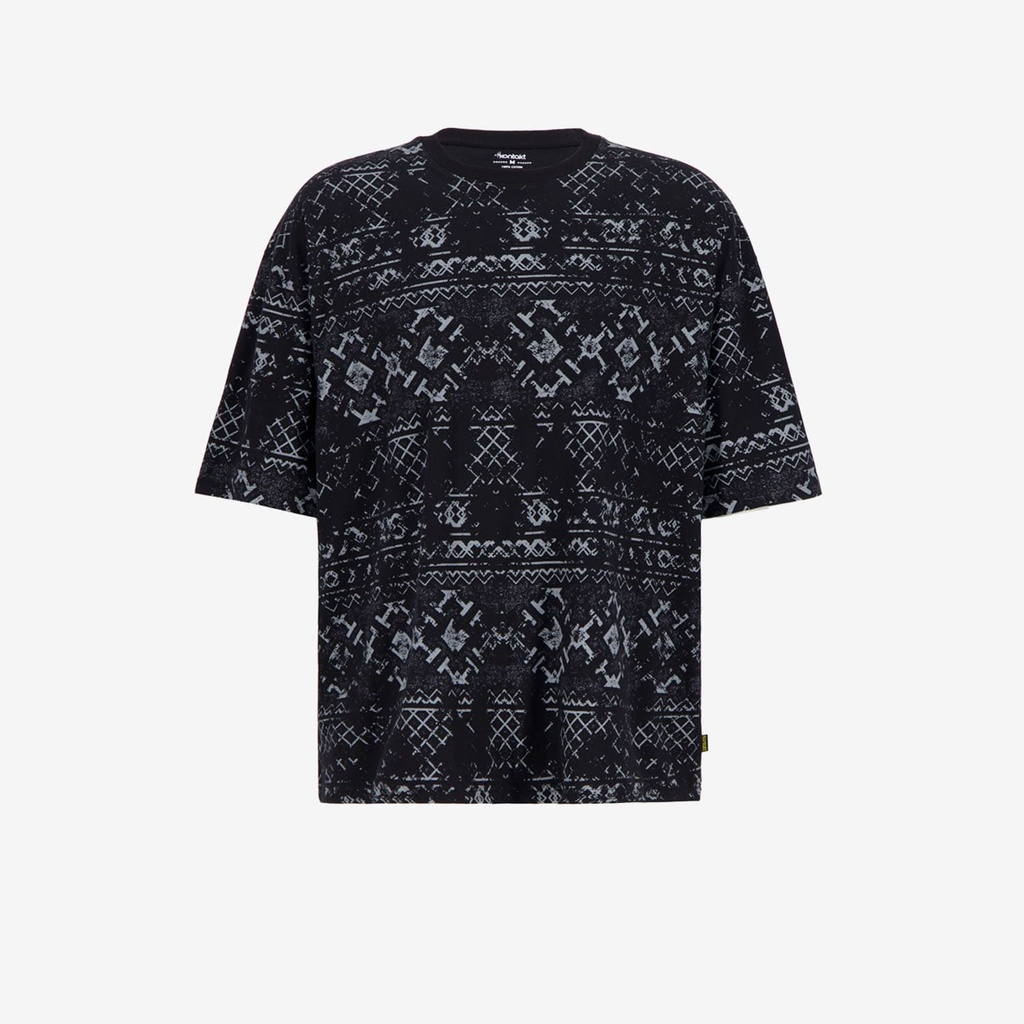 T-shirt oversized homme manches courtes imprimé all over