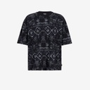 T-shirt oversized homme manches courtes imprimé all over