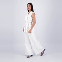 Blazer croisé femme sans manches-SAHAR