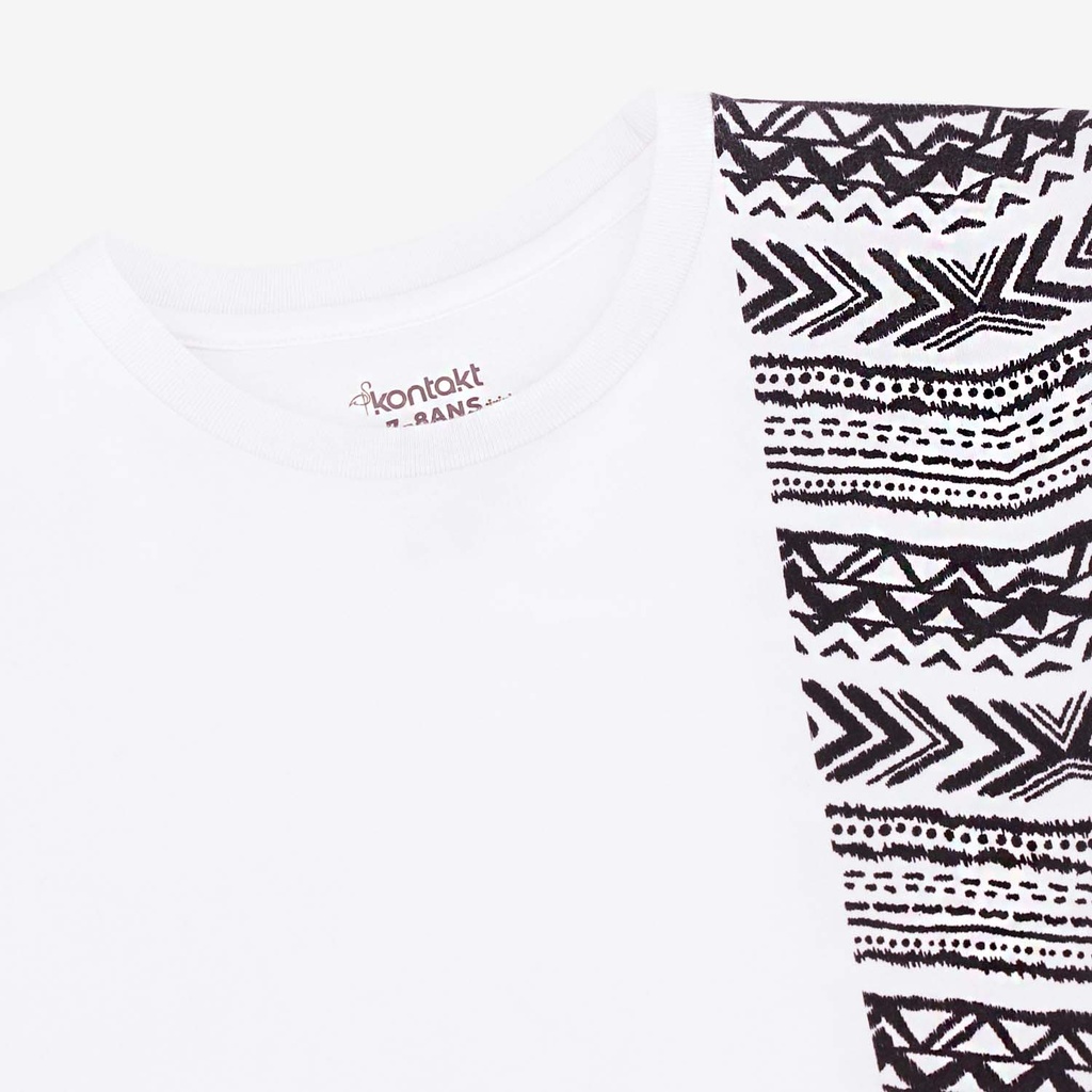 T-shirt oversized garçon manches courtes IMPRIME FORMES TEPSI