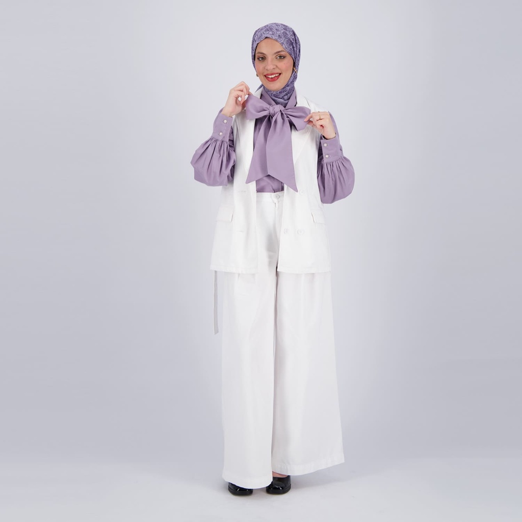 Chino wide leg femme - CHEDIA